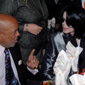Michael Jackson and Berry Gordy attend Reverend Jesse Jackson birthday in 2007