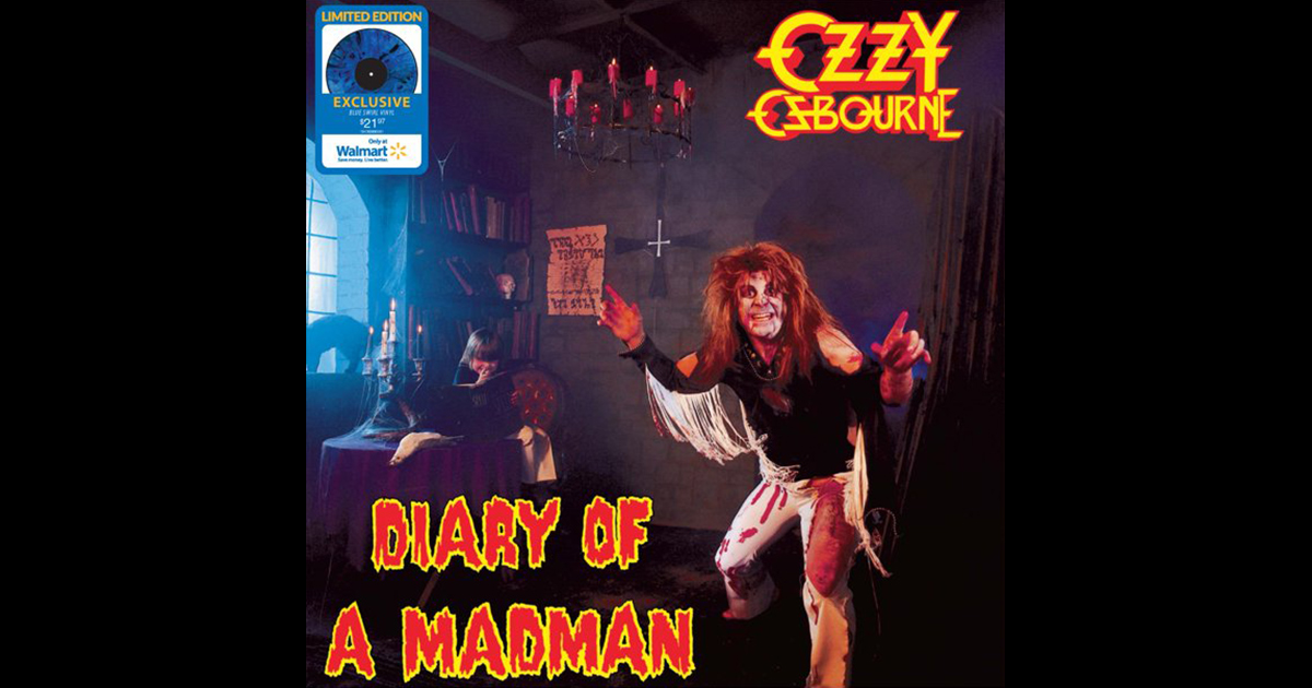 Ozzy Osbourne 'Diary Of A Madman' Exclusive Blue Swirl Vinyl - Ozzy ...