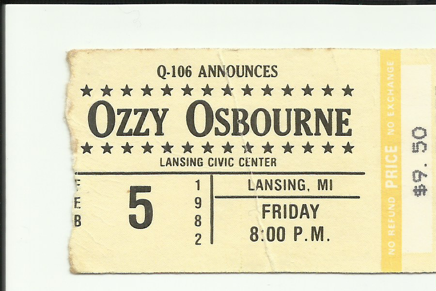 Ticket Stub – Ozzy