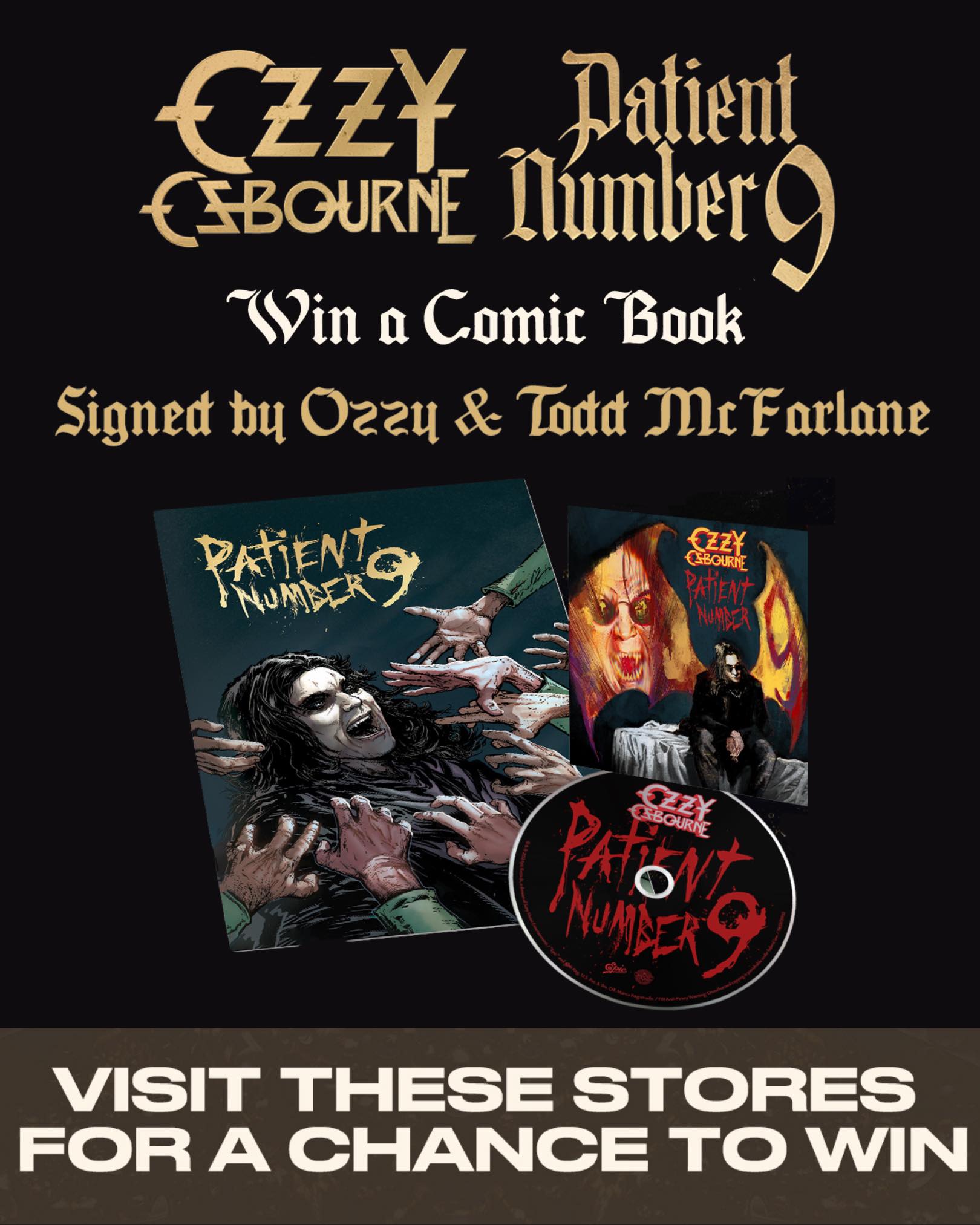 Patient Number 9 signed comic book