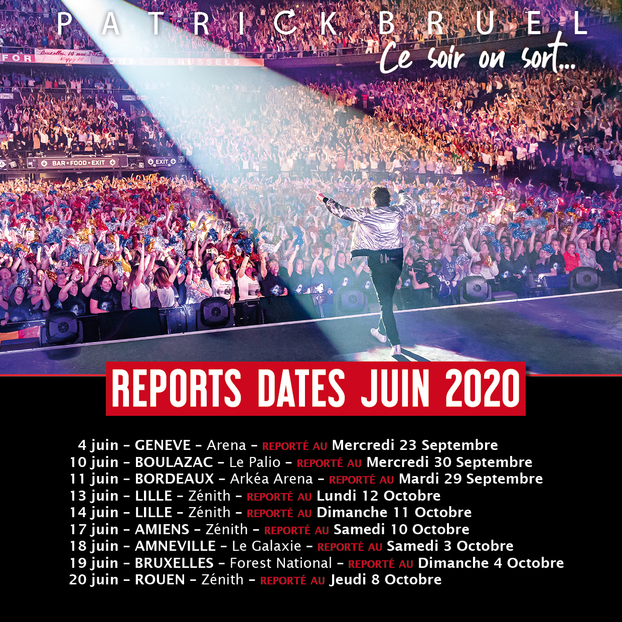 REPORT DATES DE TOURNÉE JUIN 2020