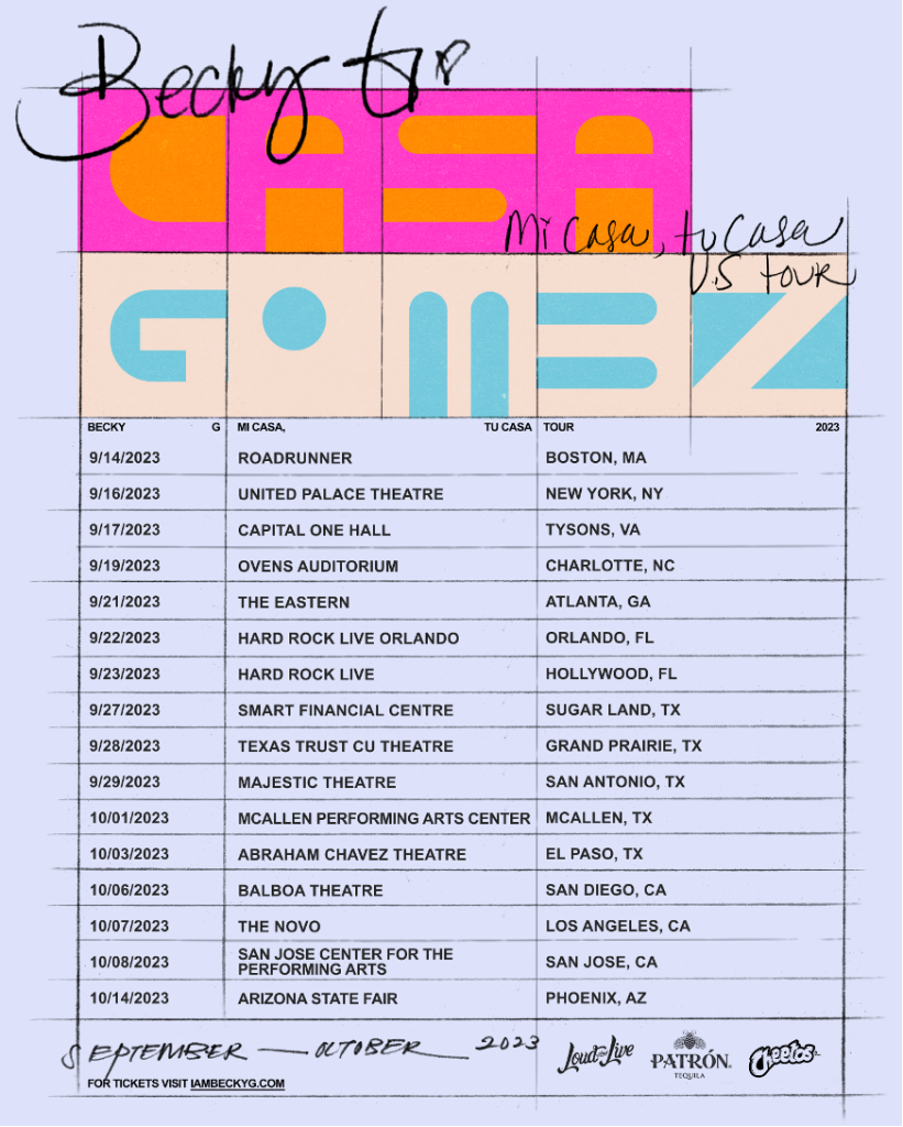 Becky G Tour 2024 Setlist Joni Bobbette