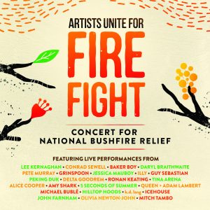 ‘Artists Unite for Fire Fight’ debuts at #1 ARIA album chart