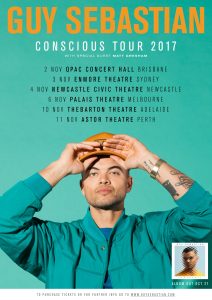 GUY SEBASTIAN – CONSCIOUS TOUR POSTER FINAL – NOVEMBER 2017