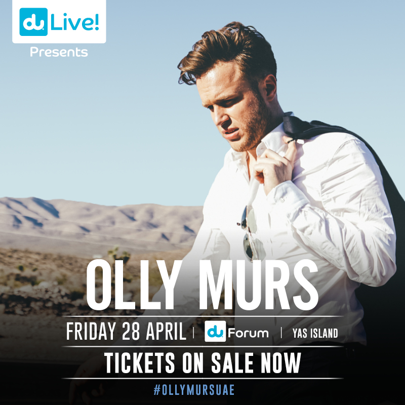 Olly Murs in Abu Dhabi this April