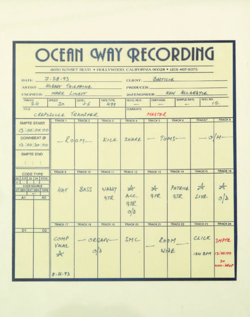Ocean Way Recording – 1993