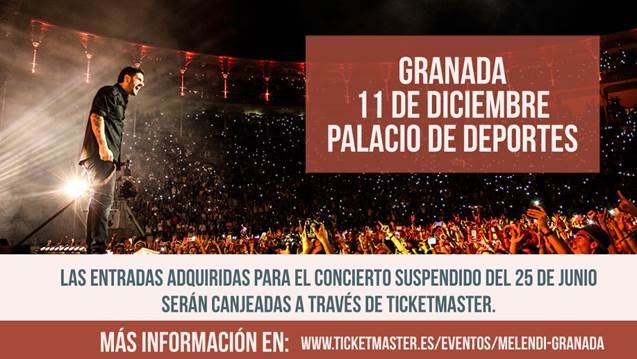 Melendi anuncia un concierto especial en Granada