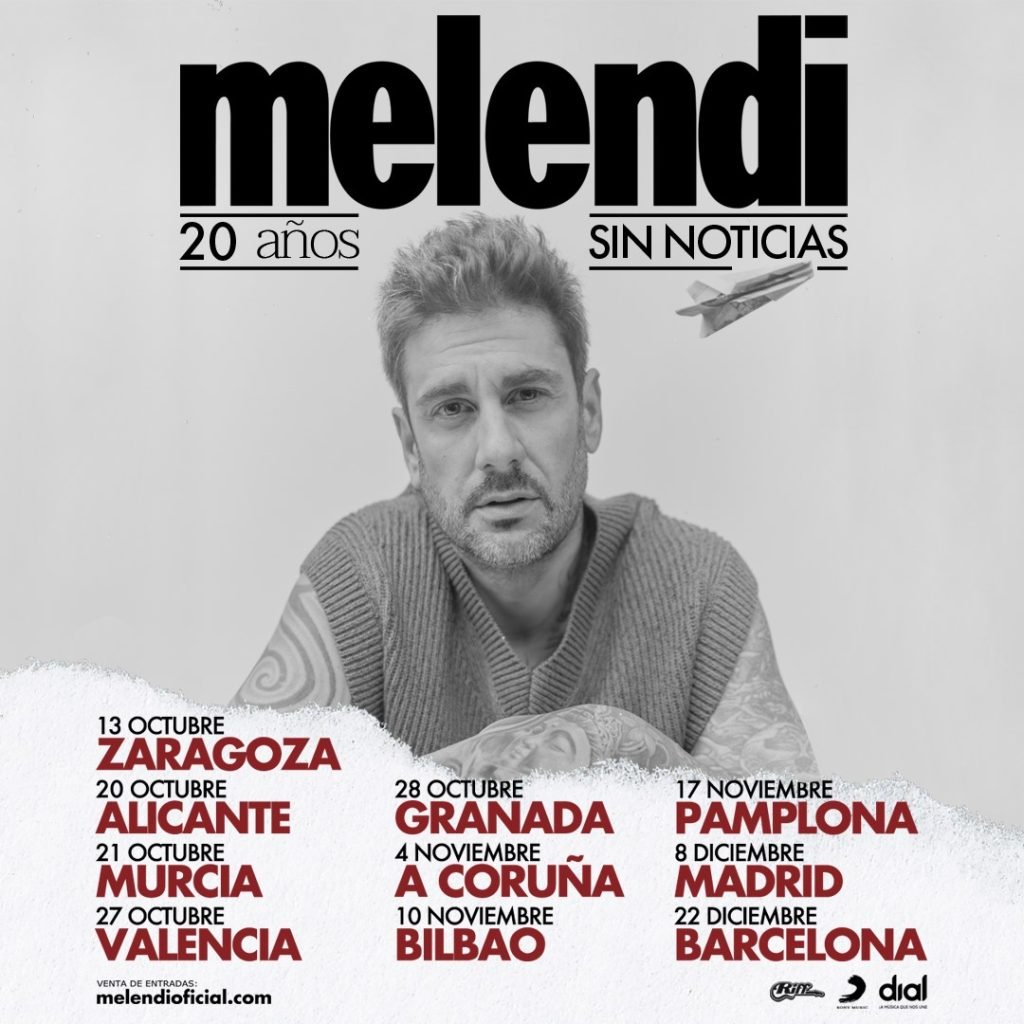 MELENDI anuncia su nuevo álbum y la gira “20 Años Sin Noticias”